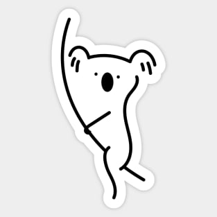 Koala line drawing Sticker